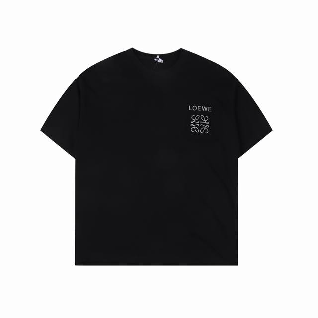 Loewe 25Ss fake pocket 3D embossed 3M reflective logo short-sleeved T-shirt Lw c