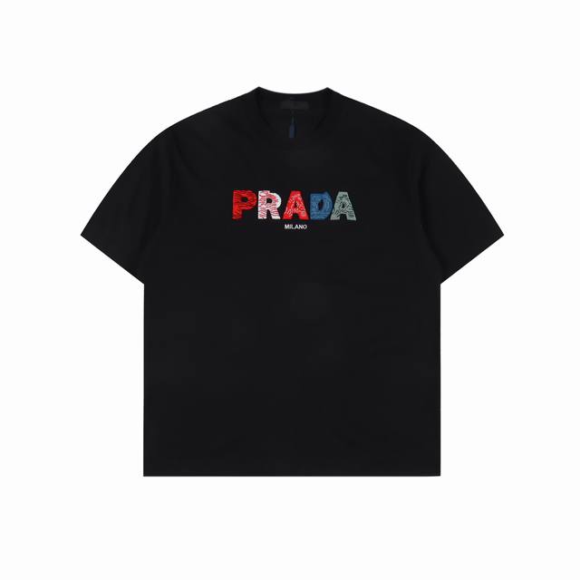 Prada 3D toothbrush velvet graffiti embroidered short sleeves Size Xs-Xl