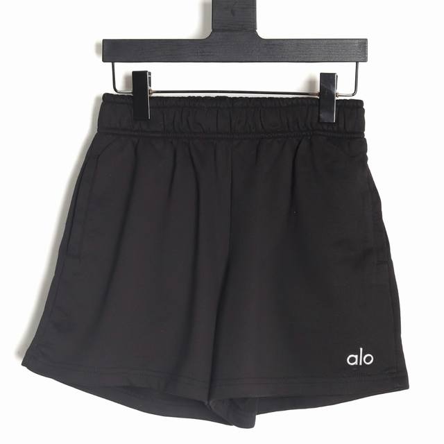 Alo 25Ss silver letter shorts A more basic and versatile style Made of 380G pure
