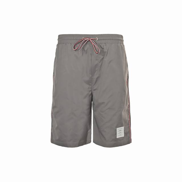 Thom Browne 25Ss striped ribbon beach shorts The fabric is custom-made, function