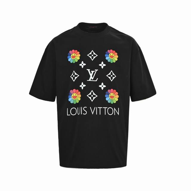 Louis Vuitton 25Ss Murakami Takashi sunflower short sleeves The fabric is made o