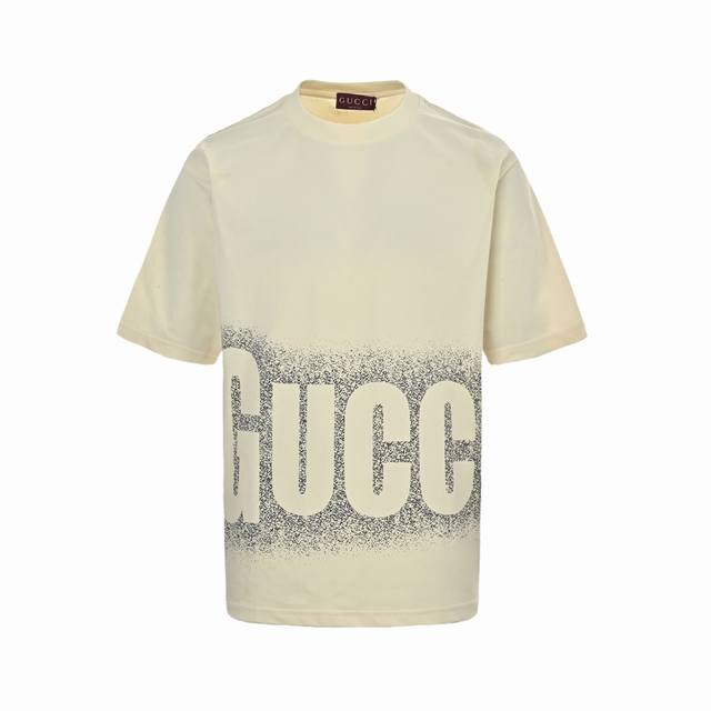 Gucci 25Ss inkjet large letter logo printed short sleeves The customer supply us