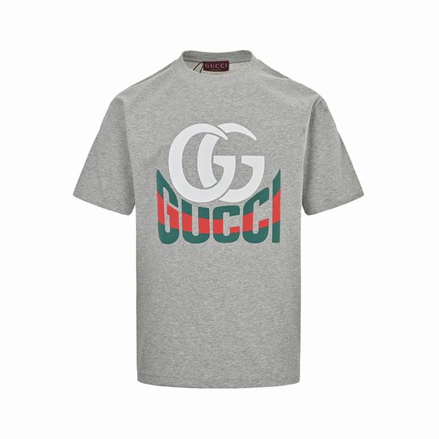 Gucci 25Ss red and green letter foam print short sleeves This item is from the G