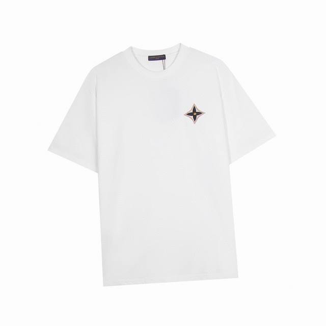 Louis Vuitton New summer four-leaf clover embroidered round neck short-sleeved T