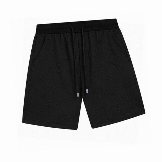 Louis Vuitton summer new embossed letter casual shorts, monogram full print jacq