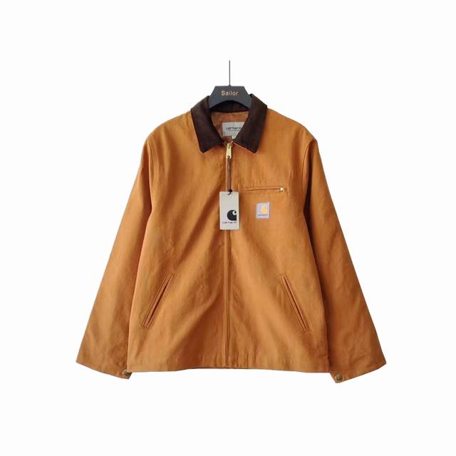 Actual details + size chart Carhartt corduroy lapel Detroit work jacket The fabr