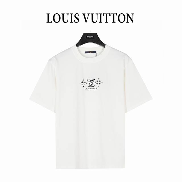 Louis Vuitton 25Ss four-leaf clover and back logo printed short-sleeved T-shirt
