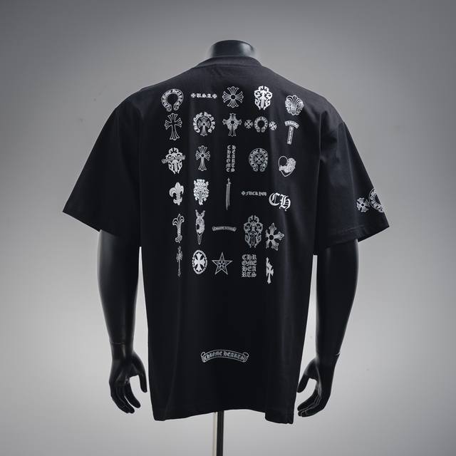 Chrome Hearts 25Ss multi-element pocket Sanskrit letter short-sleeved T-shirt Li