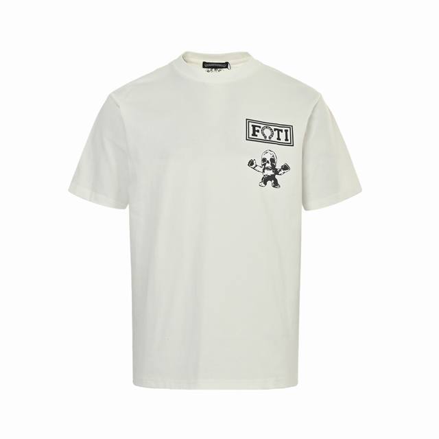 Chrome Hearts Foti co-branded skull short-sleeve The fabric is made of 280g comb
