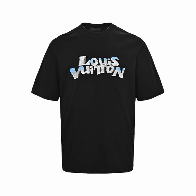 Louis Vuitton 25Ss hand-painted graffiti bunny head print short sleeves . Summer