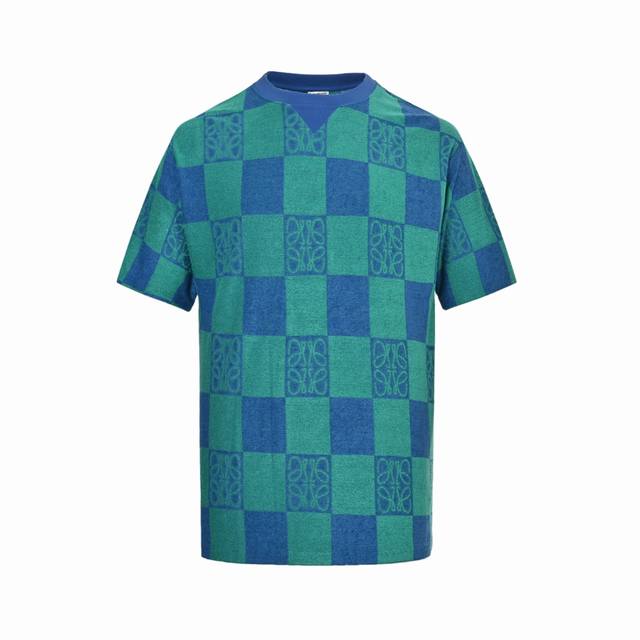 Loewe 25Ss Towel Checkerboard Contrast Pattern Set Short Sleeves Same style as t