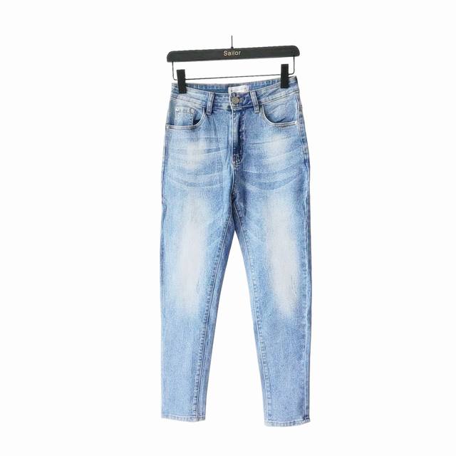 Actual details + size chart Balenciaga classic letter full print logo jeans late