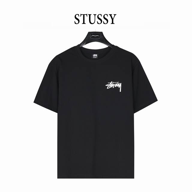 Stussy 25Ss Cherry Black Eight Printed Logo Short Sleeve T-shirt The front lette