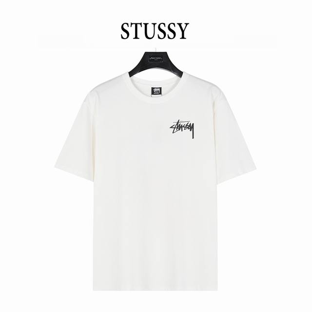 Stussy 25Ss Cherry Black Eight Printed Logo Short Sleeve T-shirt The front lette