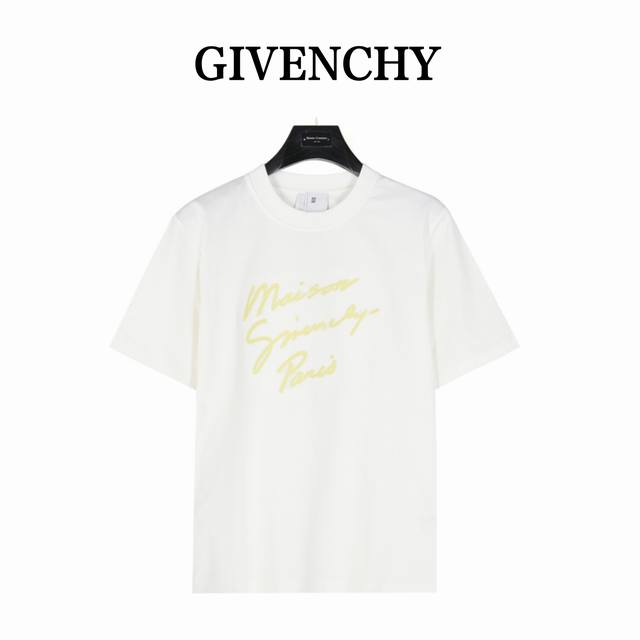 Givenchy Gvc embroidered letter short sleeves Summer channel limited new model s