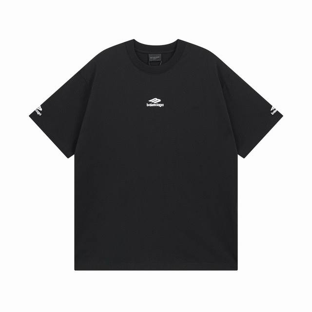 High version Balenciaga short-sleeved T-shirt with embroidered letters and small