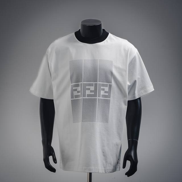 Fendi 25Ss Ff Printed Logo Short Sleeve T-shirt Made of high-quality fabrics, wh