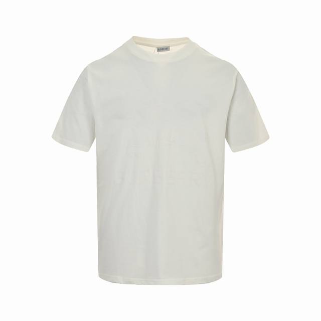 Burberry 24Ss flocked warhorse print short sleeves The fabric is made of pure co