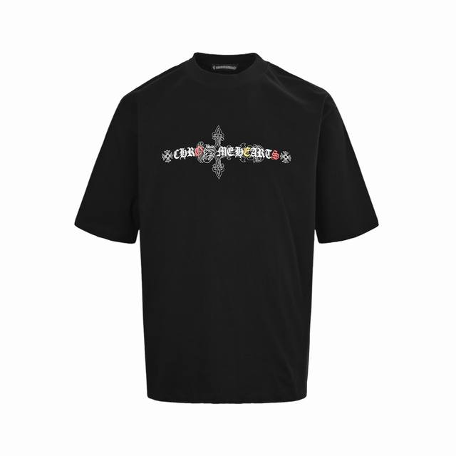 Chrome Hearts 25Ss short-sleeved shirt with Sanskrit print on the chest The fabr