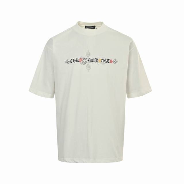 Chrome Hearts 25Ss short-sleeved shirt with Sanskrit print on the chest The fabr
