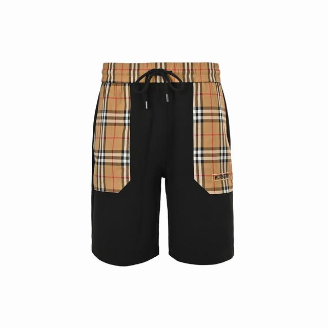 Burberry 25Ss checkered pocket stitching letter logo shorts 2025 new product rel