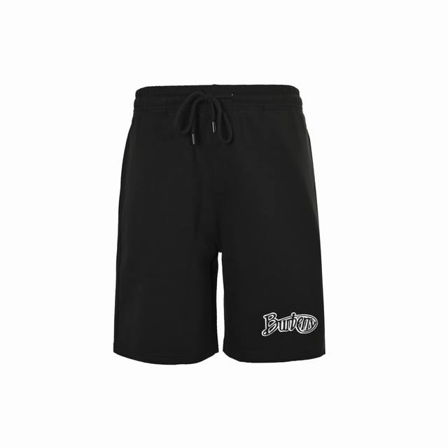 Burberry 25Ss Cursive Letters Embroidered Logo Shorts 2025 Retro Pattern Series