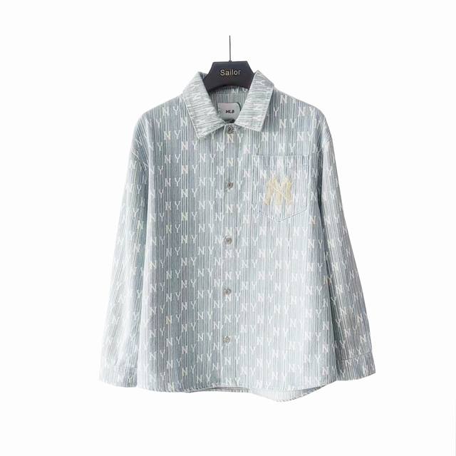 Actual details + size chart Mlb Yankees Ss new Ny full print washed denim jacket