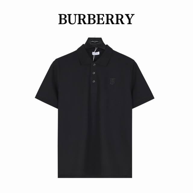 Burberry classic embroidered Tb letter short-sleeved Polo shirt Original quality