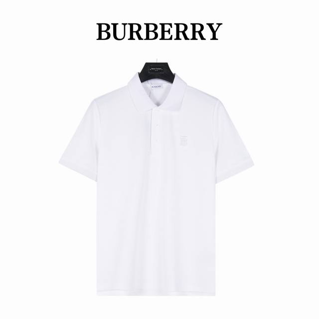 Burberry classic embroidered Tb letter short-sleeved Polo shirt Original quality