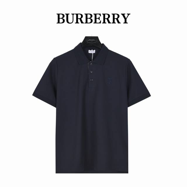 Burberry classic embroidered Tb letter short-sleeved Polo shirt Original quality