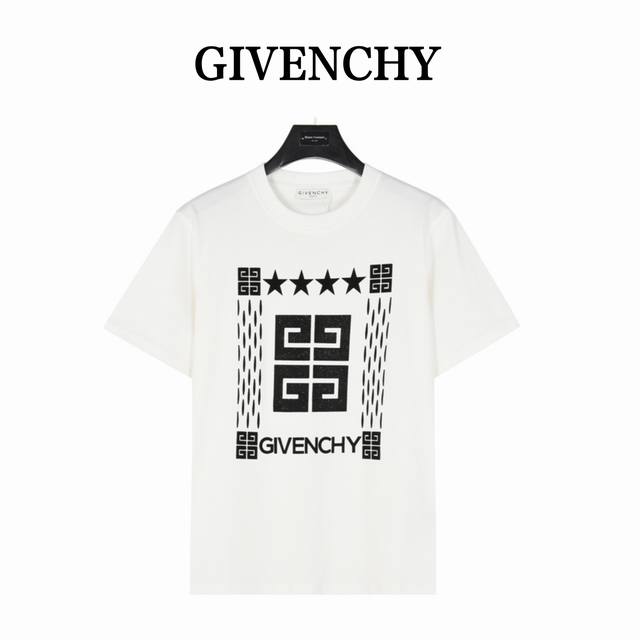Givenchy Flocked Letter Sequin Logo Short Sleeve A new aesthetic inspiration and