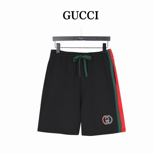 Gucci Gucci side webbing double G embroidered letter shorts A new aesthetic insp