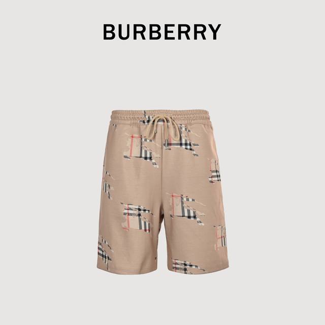 Burberry Bbr checkered warhorse print shorts The print is made of imported pearl