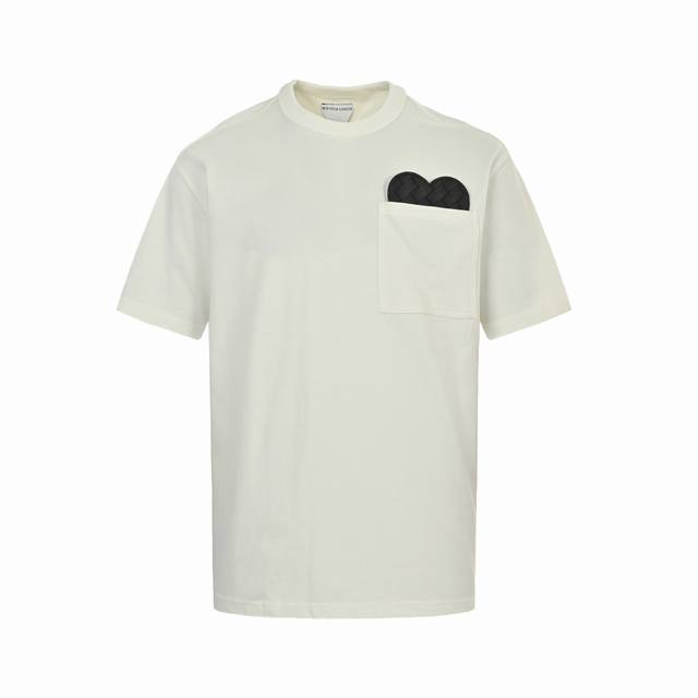 Bottega Veneta Bv woven heart leather logo short sleeves The original version wa