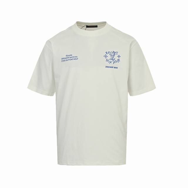 Louis Vuitton 25Ss Dreamer Graffiti Slogan Printed Short Sleeves The theme of th