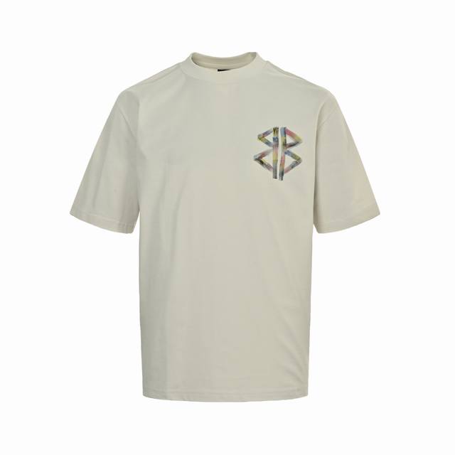 Balenciaga 25Ss Hand-painted Double B Coke Print Short Sleeves Made of hand-pain