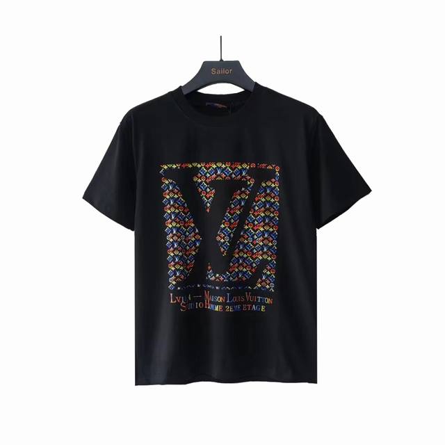 Actual details + size chart Louis Vuitton 24Ss tool pattern rainbow monogram let