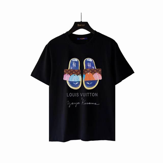 Actual details + size chart Louis Vuitton 24Ss pumpkin slippers Logo printed sho