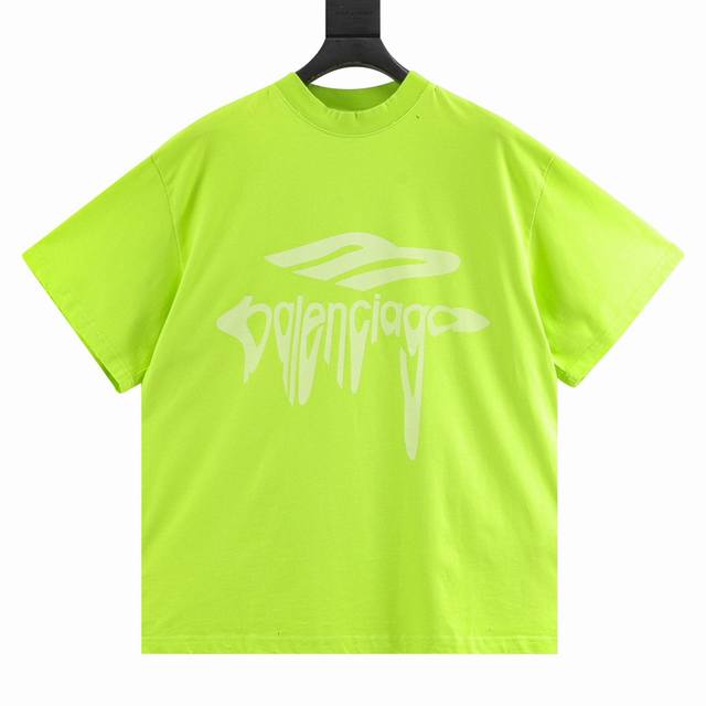 Balenciaga melted letter print short sleeves was originally purchased for 6,200