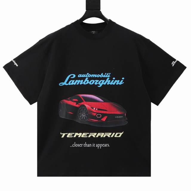 Balenciaga Lamborghini racing short sleeves are purchased from the original vers