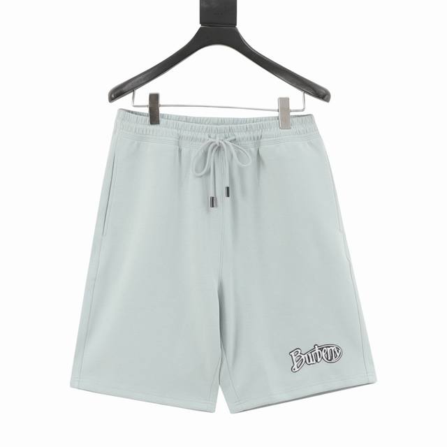 Burberry 25Ss Cursive Logo Embroidered Shorts 2025 Retro Pattern Series is comin