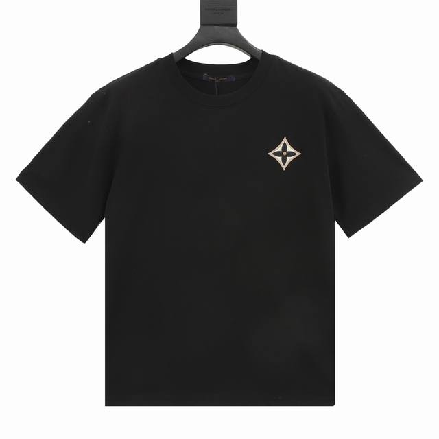 Louis Vuitton Louis Vuitton old flower four-leaf clover embroidered short sleeve