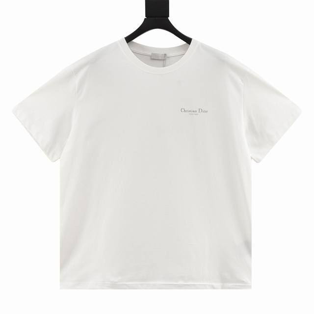 Dior Dior letter print round neck short sleeves Made of 10S encrypted and reinfo