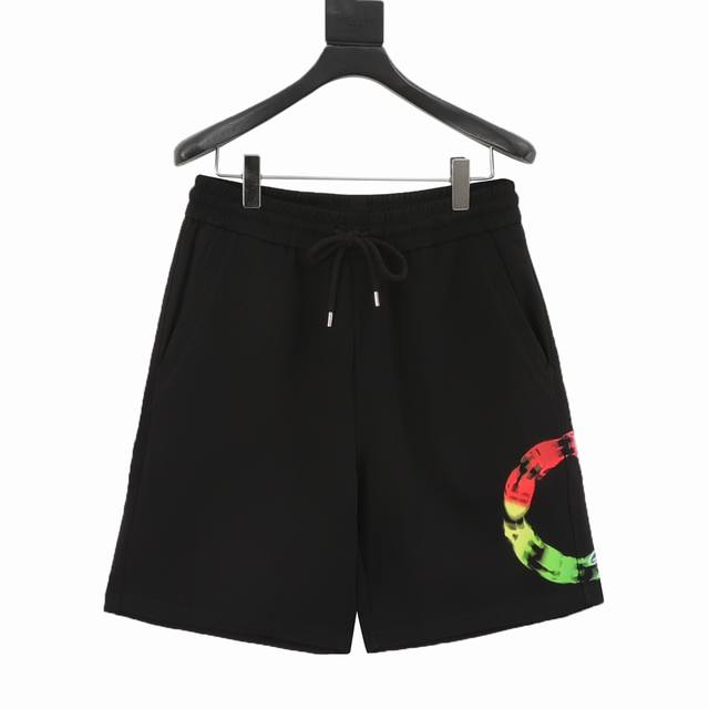 Givenchy Givenchy glue circle logo print embroidery pocket small label shorts ar