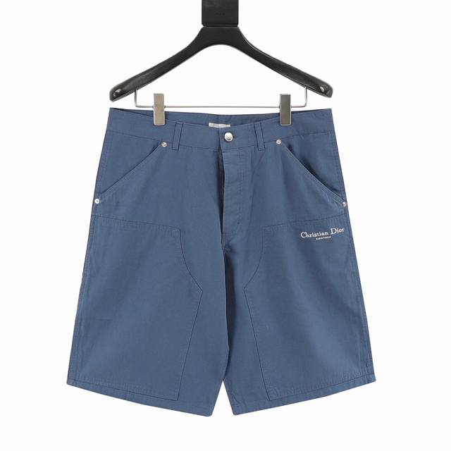 Dior small letter embroidered cargo shorts The latest summer style cargo shorts.