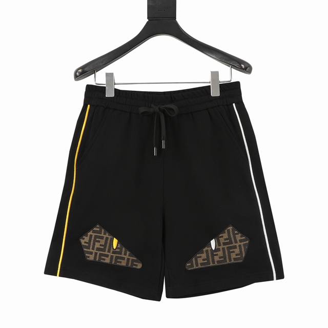 Fendi Fendi monster eye embroidered shorts The fabric is made of customized fabr