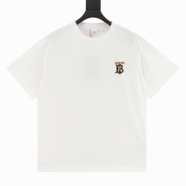 Burberry classic Tb embroidered short sleeves This summer's latest classic and d