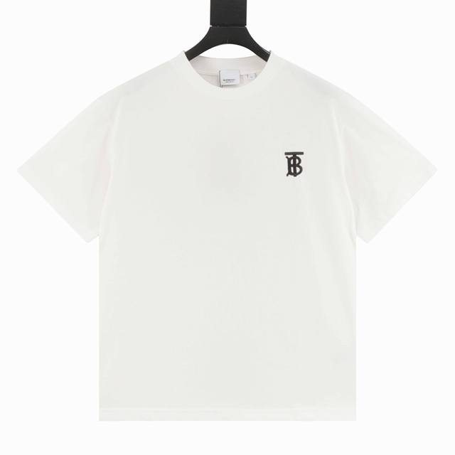 Burberry classic Tb embroidered short sleeves This summer's latest classic and d