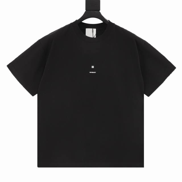 Givenchy 25Ss short-sleeved T-shirt with small Golo grid embroidery on the chest