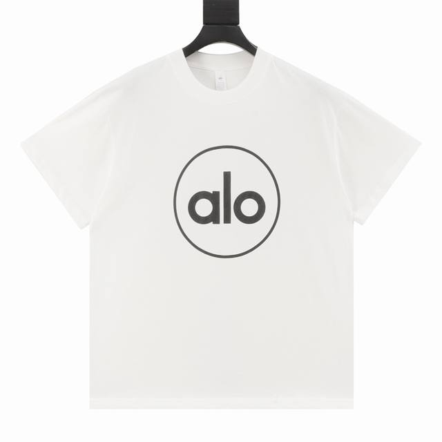 Alo 25 new spring and summer round neck loose unisex printed T-shirt Loose and c